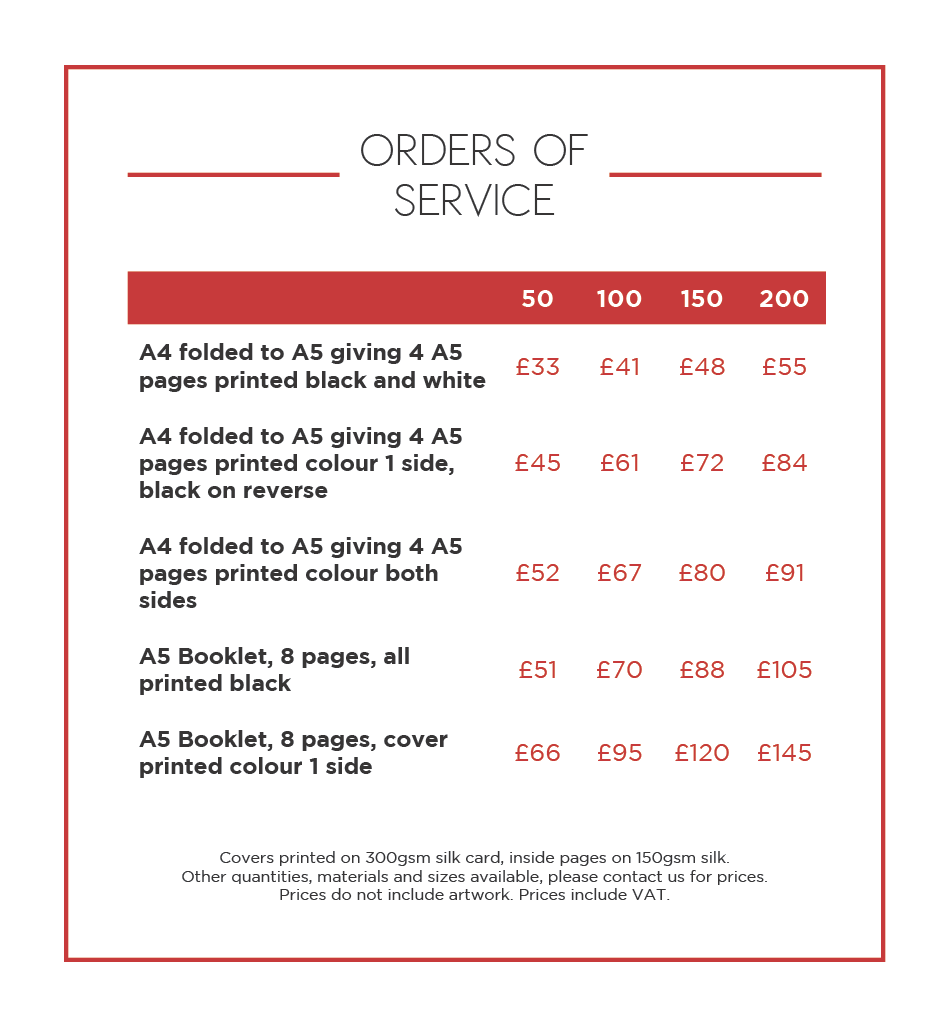Orders of Service