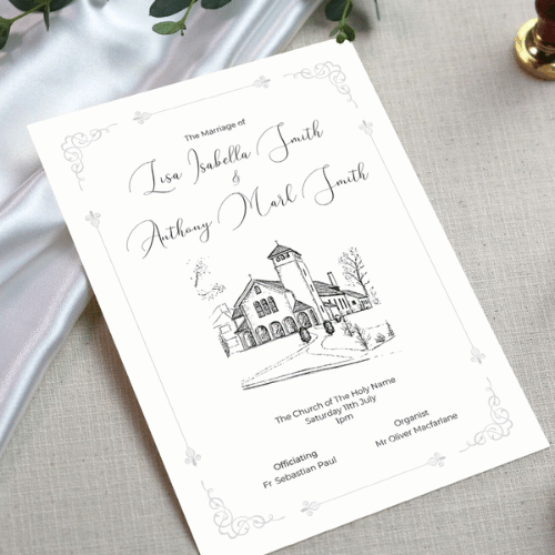 Wedding Order of Services